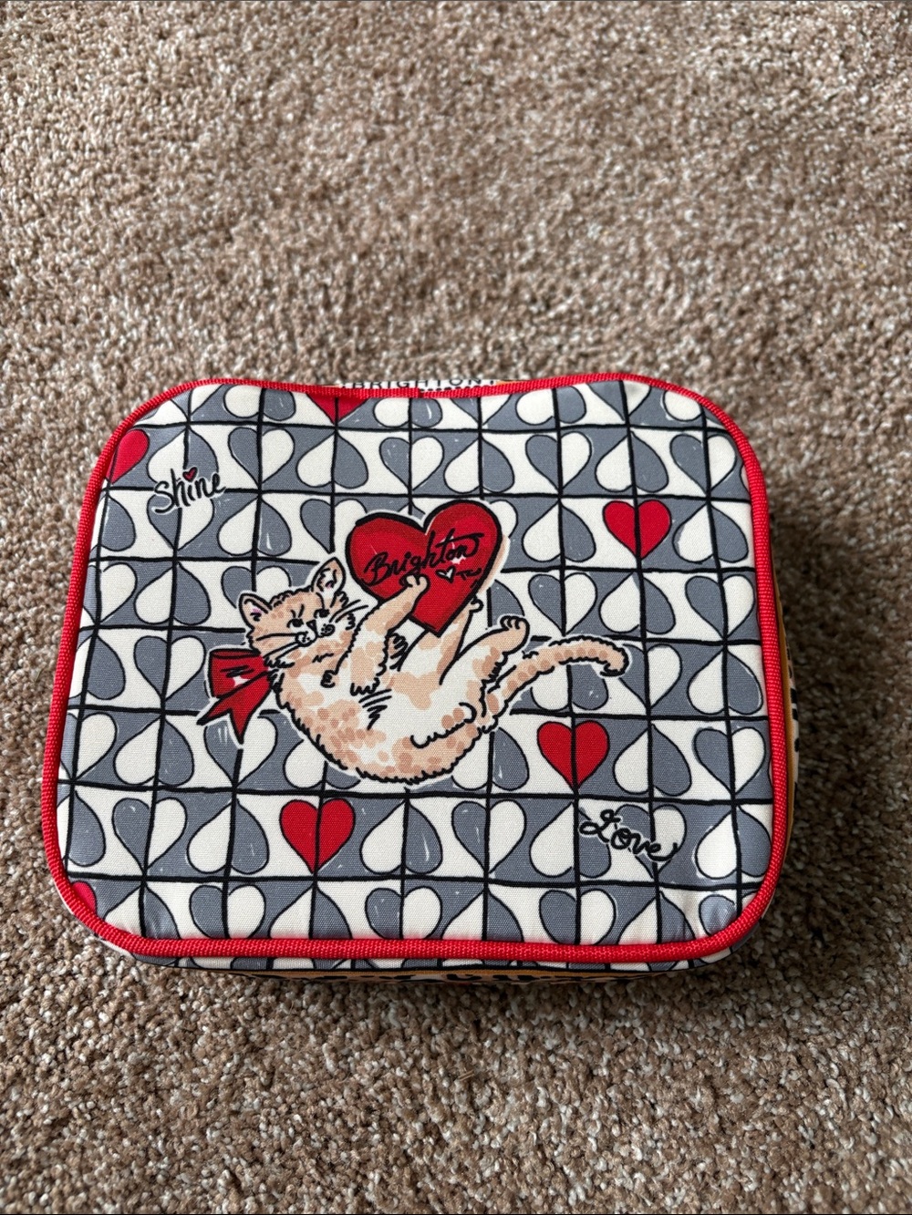 Brighton denim-look bandana butterfly mini backpack FREE jewelry case - Picture 11 of 14